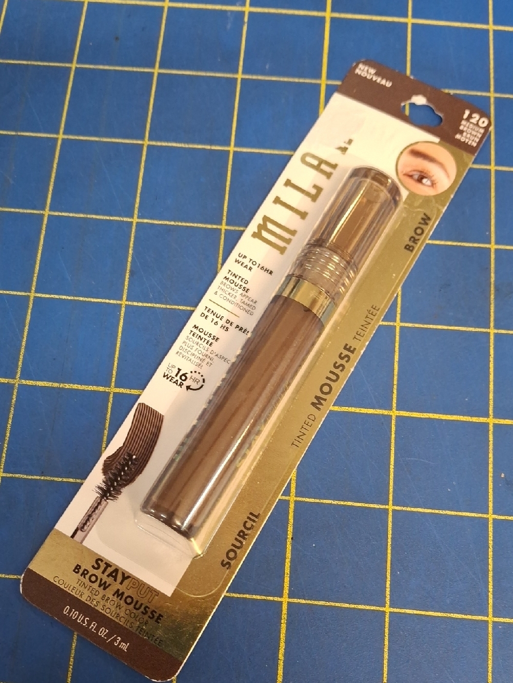 Milani Brow Tinted Mousse 120 Medium Brown New